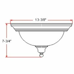 Bristol Ceiling Mount In Oil-Rubbed Bronze, 2-Light -US Home Sales Store bristol bronze 2 light ceiling mount 3