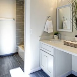 Brookings 24-Inch Bathroom Vanity Without Top In White -US Home Sales Store brookings vanity without top 24 inch 5