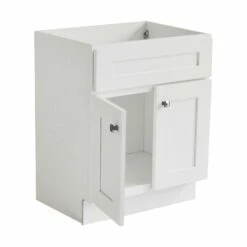 Brookings 24-Inch Bathroom Vanity Without Top In White -US Home Sales Store brookings vanity without top 24 inch 7