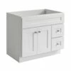 Brookings 36-Inch Bathroom Vanity Without Top In White