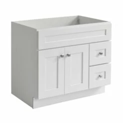 Brookings 36-Inch Bathroom Vanity Without Top In White