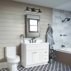 Brookings 36-Inch Bathroom Vanity Without Top In White -US Home Sales Store brookings vanity without top 36 inch 6