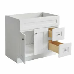 Brookings 36-Inch Bathroom Vanity Without Top In White -US Home Sales Store brookings vanity without top 36 inch 8