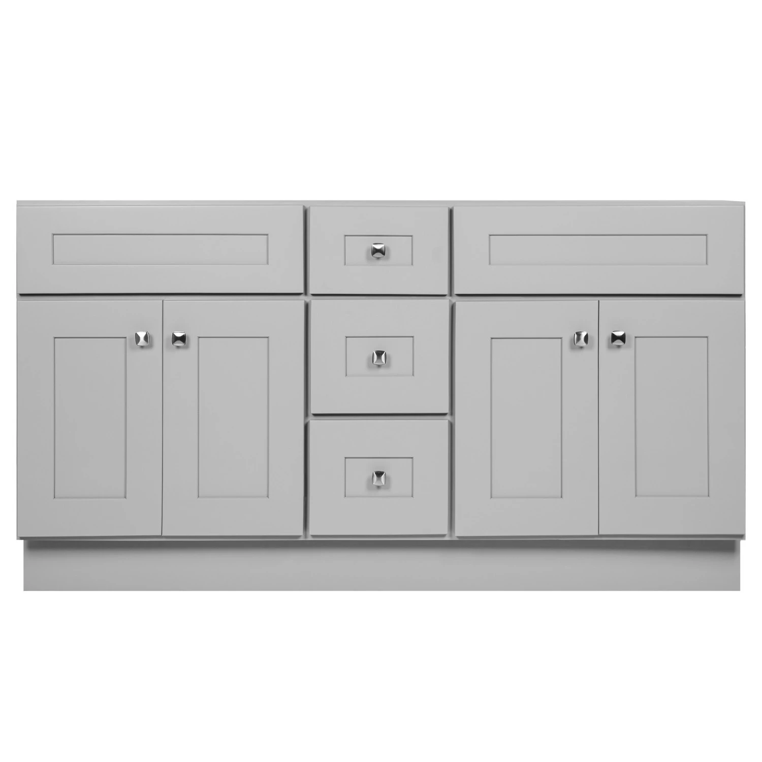 Brookings Ready-to-Assemble Vanity Without Top In Gray, 60-Inch 10 Brookings Ready-to-Assemble Vanity Without Top In Gray, 60-Inch - Image 10