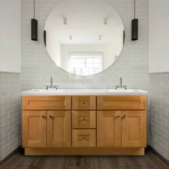 Brookings Ready-to-Assemble Vanity Without Top In Modern Birch 60-in -US Home Sales Store brookings vanity without top modern birch 60 inch 4