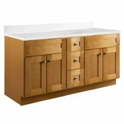 Brookings Ready-to-Assemble Vanity Without Top In Modern Birch 60-in -US Home Sales Store brookings vanity without top modern birch 60 inch 6