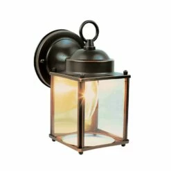Coach Outdoor Wall-Mount Downlight Sconce In Oil-Rubbed Bronze