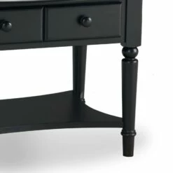 Coastal Oval Coffee Table In Swan Black -US Home Sales Store coastal oval coffee table swan black 5