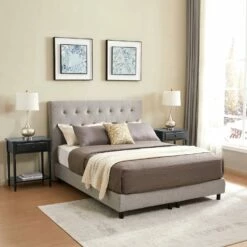 Coastal Side Table With AC/USB/USB-C Chargerin Swan Black, 2-Pack -US Home Sales Store coastal side table drawer usb outlet 2pk 4