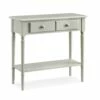 Coastal Narrow Sofa Table In Greige