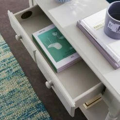 Coastal Narrow Sofa Table In Greige 6 Coastal Narrow Sofa Table In Greige -US Home Sales Store coastal sofa table griege 3