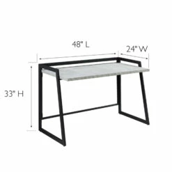 Computer Desk In Gunmetal -US Home Sales Store computer desk gunmetal 4
