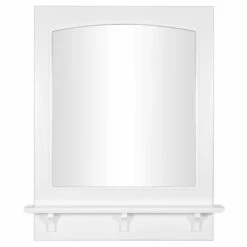 Concord Wooden Wall Mirror With Shelf In White, 31-Inch By 24-Inch 16 Concord Wooden Wall Mirror With Shelf In White, 31-Inch By 24-Inch -US Home Sales Store concord 24 inch white mirror shelf 11