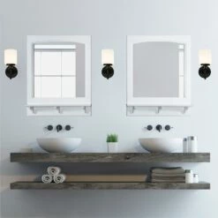 Concord Wooden Wall Mirror With Shelf In White, 31-Inch By 24-Inch 19 Concord Wooden Wall Mirror With Shelf In White, 31-Inch By 24-Inch -US Home Sales Store concord 24 inch white mirror shelf 14