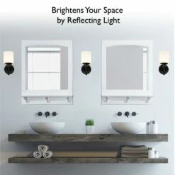 Concord Wooden Wall Mirror With Shelf In White, 31-Inch By 24-Inch 22 Concord Wooden Wall Mirror With Shelf In White, 31-Inch By 24-Inch -US Home Sales Store concord 24 inch white mirror shelf 4