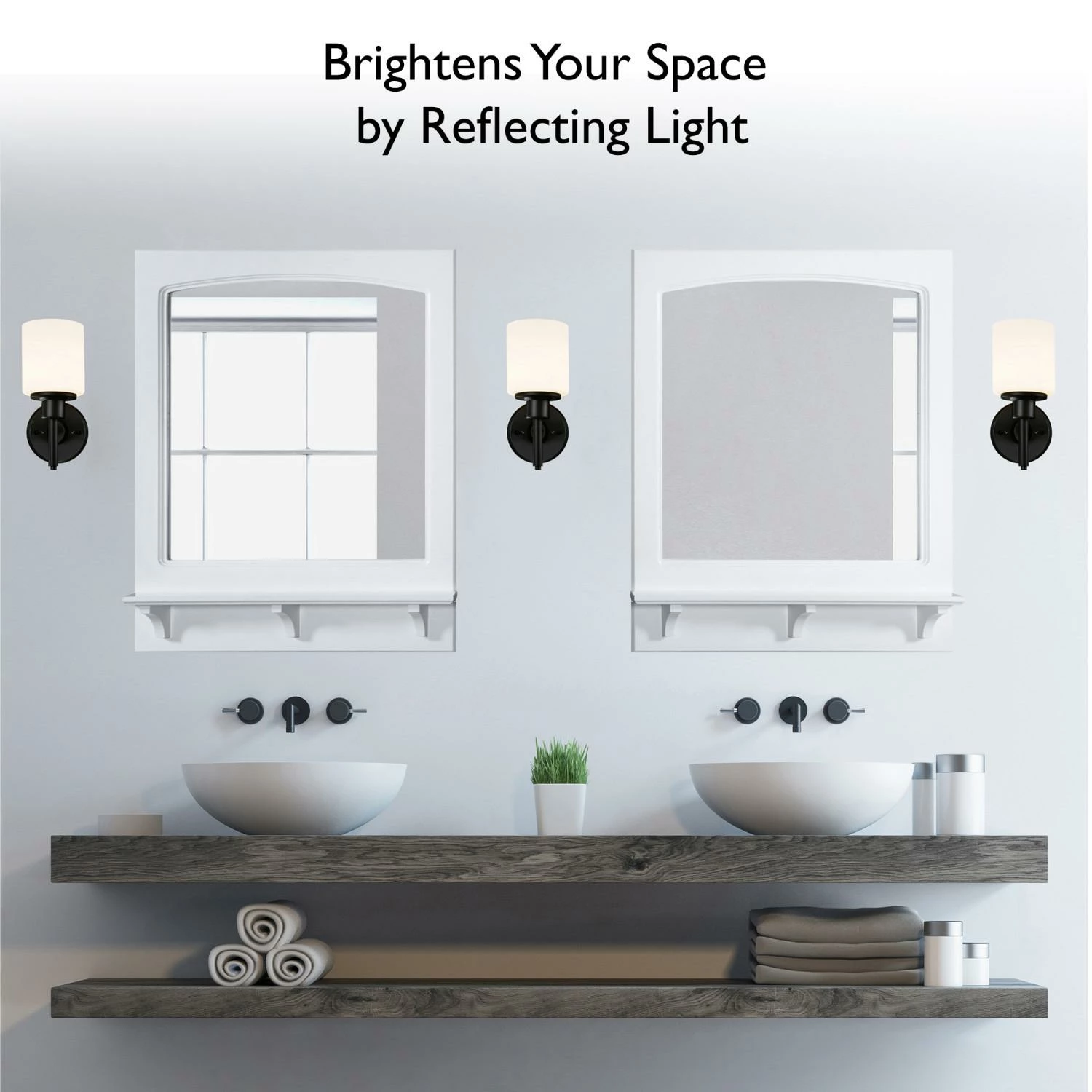 Concord Wooden Wall Mirror With Shelf In White, 31-Inch By 24-Inch 9 Concord Wooden Wall Mirror With Shelf In White, 31-Inch By 24-Inch - Image 9