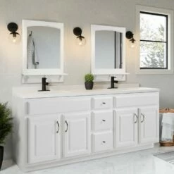 Concord Wooden Wall Mirror With Shelf In White, 31-Inch By 24-Inch 26 Concord Wooden Wall Mirror With Shelf In White, 31-Inch By 24-Inch -US Home Sales Store concord 24 inch white mirror shelf 8