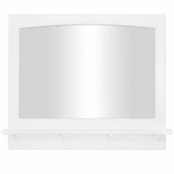 Concord Wooden Wall Mirror With Shelf In White, 37-Inch -US Home Sales Store concord 36 inch white mirror shelf 11