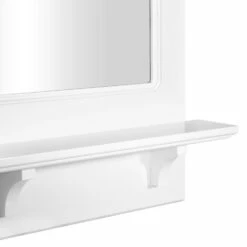 Concord Wooden Wall Mirror With Shelf In White, 37-Inch -US Home Sales Store concord 36 inch white mirror shelf 13
