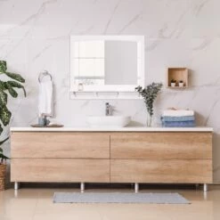 Concord Wooden Wall Mirror With Shelf In White, 37-Inch -US Home Sales Store concord 36 inch white mirror shelf 8