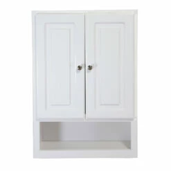Concord Fully Assembled 2-Door Bathroom Wall Cabinet In White -US Home Sales Store concord wall cabinet assembled white 6