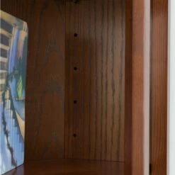 Mission Mantel Height Corner Bookcase In Mission Oak -US Home Sales Store corner bookcase mission oak 5