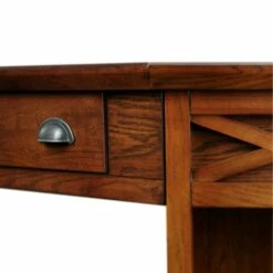 Corner Computer Desk In Mission Oak -US Home Sales Store corner computer desk oak 5