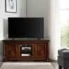 Corvino Corner TV Stand In Heartwood Cherry, 54-Inch