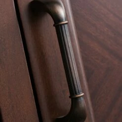 Corvino Corner TV Stand In Heartwood Cherry, 54-Inch -US Home Sales Store corvino 55 inch corner tv stand 4