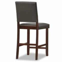 Counter Stool In Cappuccino/Ebony, Set Of 2 -US Home Sales Store counter stool ebony leather 2 set 13