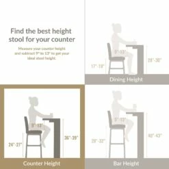 Counter Stool In Cappuccino/Ebony, Set Of 2 -US Home Sales Store counter stool ebony leather 2 set 5