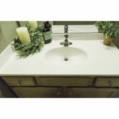 21-1/2 In. Cultured Marble Universal Sidesplash In White On White -US Home Sales Store cultured white marble 21 1 2 inch side splash 3