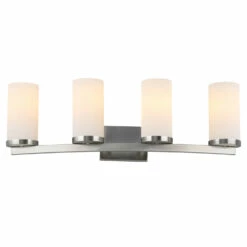 Desta Vanity Bar In Satin Nickel, 4-Light