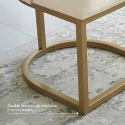 Barrelback Dining Chair With White Linen Seat And Gold Metal Base, Set Of 2 20 Barrelback Dining Chair With White Linen Seat And Gold Metal Base, Set Of 2 -US Home Sales Store dining chair barrel back white 2 set 4