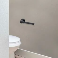 Eastport Toilet Paper Holder In Matte Black -US Home Sales Store eastport matte black toilet paper holder 3