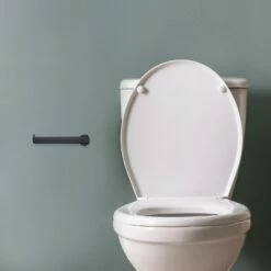 Eastport Toilet Paper Holder In Matte Black -US Home Sales Store eastport matte black toilet paper holder 4