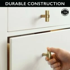 Emery Cabinet Knobs In Satin Gold, 5-Pack -US Home Sales Store emery knob satin gold 5 pack 3