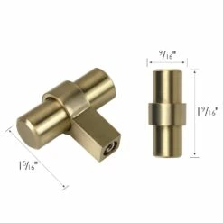 Emery Cabinet Knobs In Satin Gold, 5-Pack -US Home Sales Store emery knob satin gold 5 pack 7