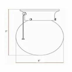 Globe Ceiling Light With Pull Chain In Satin Nickel -US Home Sales Store globe ceiling light satin nickel 3