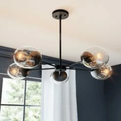 Gracelyn Chandelier In Matte Black, 5-Light 10 Gracelyn Chandelier In Matte Black, 5-Light -US Home Sales Store gracelyn chandelier matte black 5 light 2