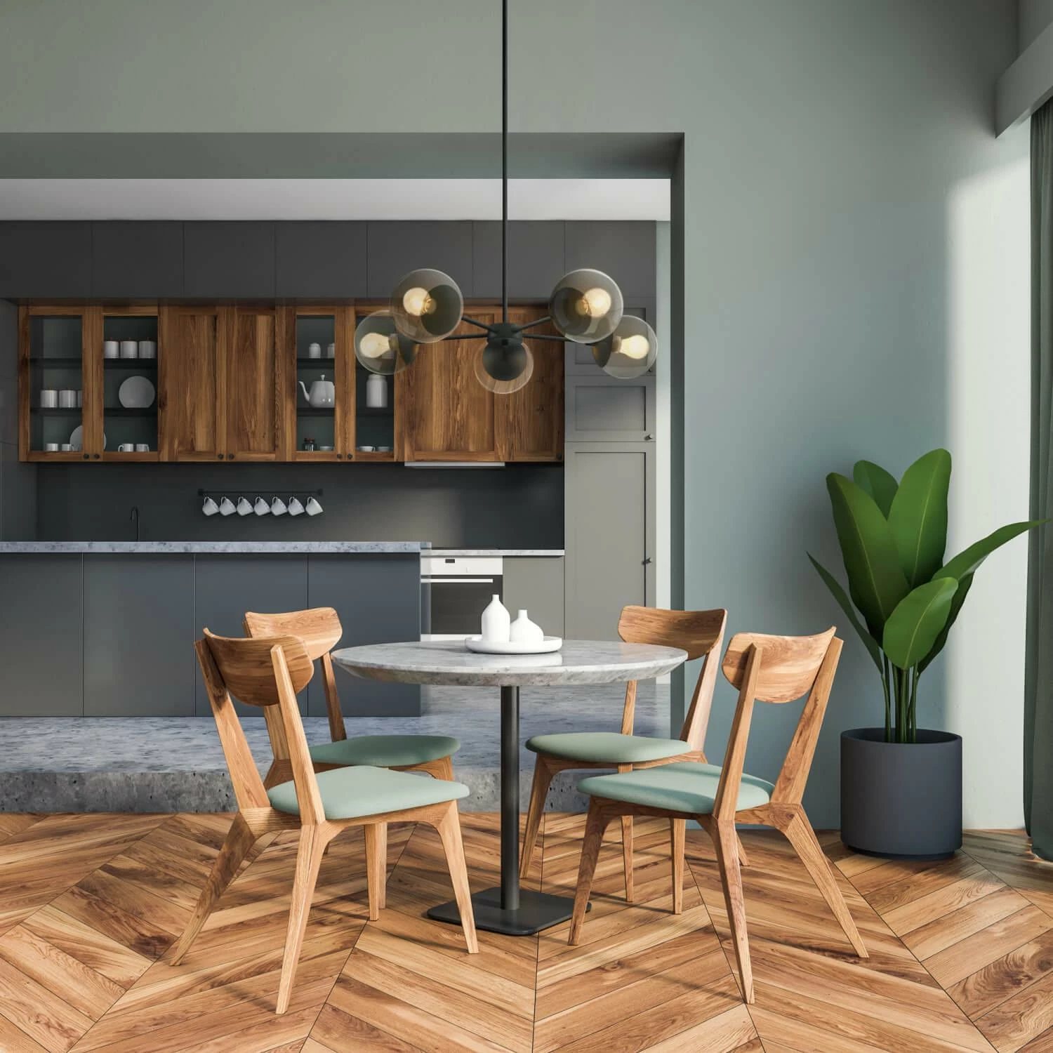 Gracelyn Chandelier In Matte Black, 5-Light 3 Gracelyn Chandelier In Matte Black, 5-Light - Image 3