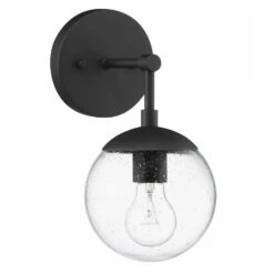 Gracelyn Wall Light In Matte Black