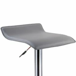 Adjustable Swivel Stool In Gray With Chrome Base, Set Of 2 -US Home Sales Store gray swivel bar stool set 3