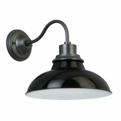 Hamilton Indoor/Outdoor Wall Light In Gloss Black