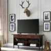 Ironcraft TV Stand In Mission Oak, 54-Inch