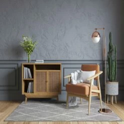 Keleya Area Rug With Soft Shag In Trellis Gray/White, 7-Foot-10-Inch By 10-Foot -US Home Sales Store keleya soft shag trellis gray white area rug 7 by 10 4