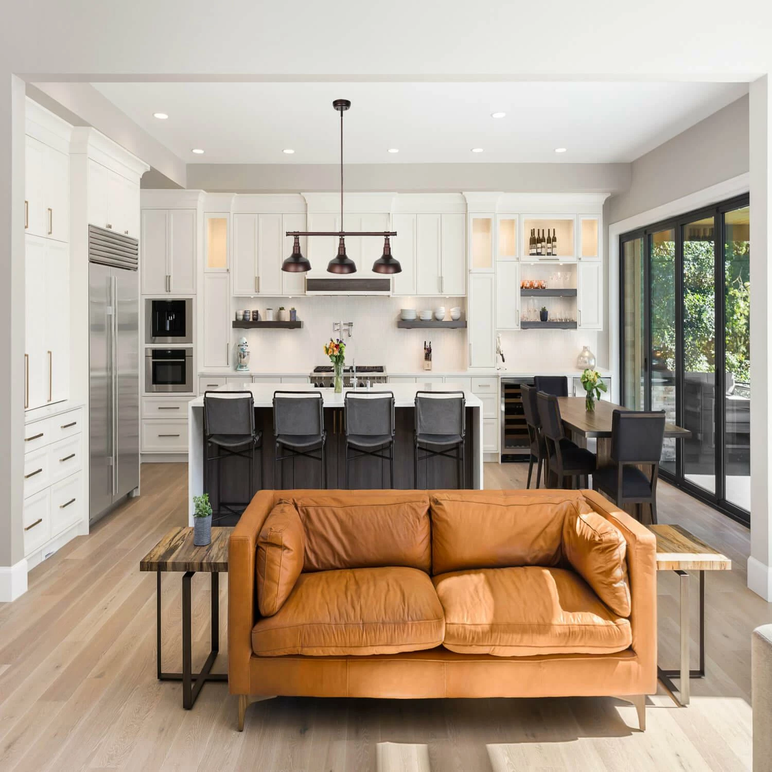 Kimball Indoor Pendant In Coffee Bronze, 3-Light 2 Kimball Indoor Pendant In Coffee Bronze, 3-Light - Image 2