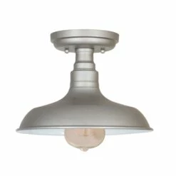 Kimball Indoor Ceiling Light In Galvanized Paint