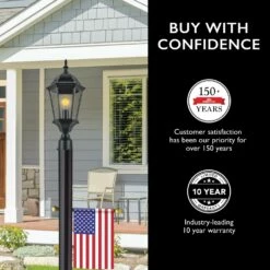 Black Lamp Post With Cross Arm -US Home Sales Store lamp post black cross arm 6