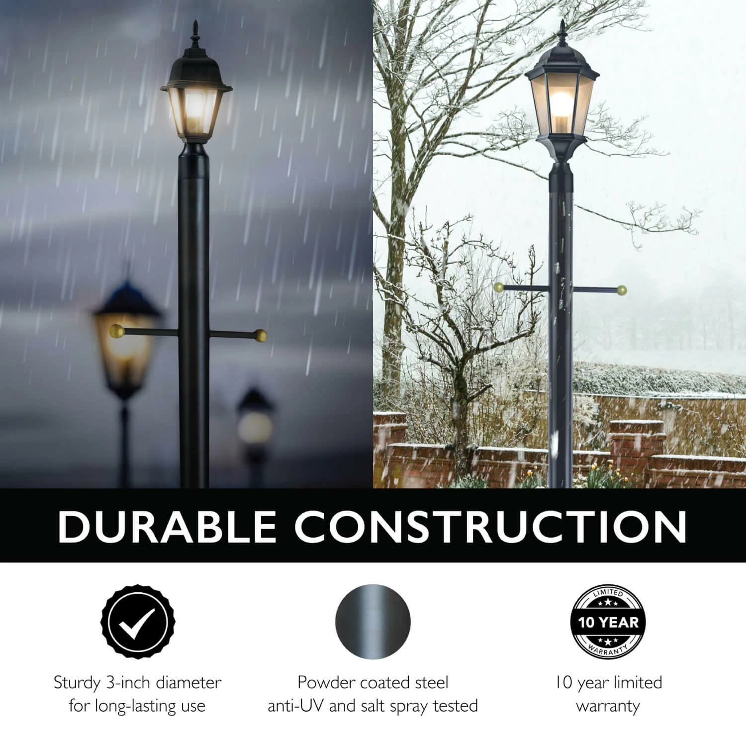 Bronze Lamp Post With Cross Arm 4 Bronze Lamp Post With Cross Arm - Image 4